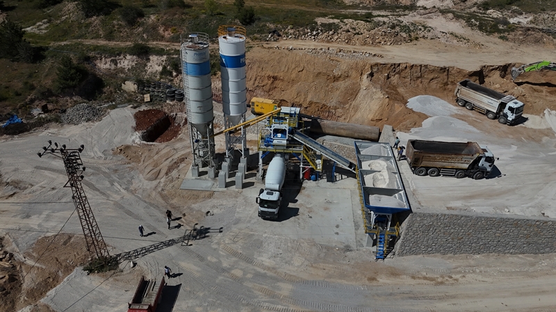 100m³/h Kompakt Beton Santrali